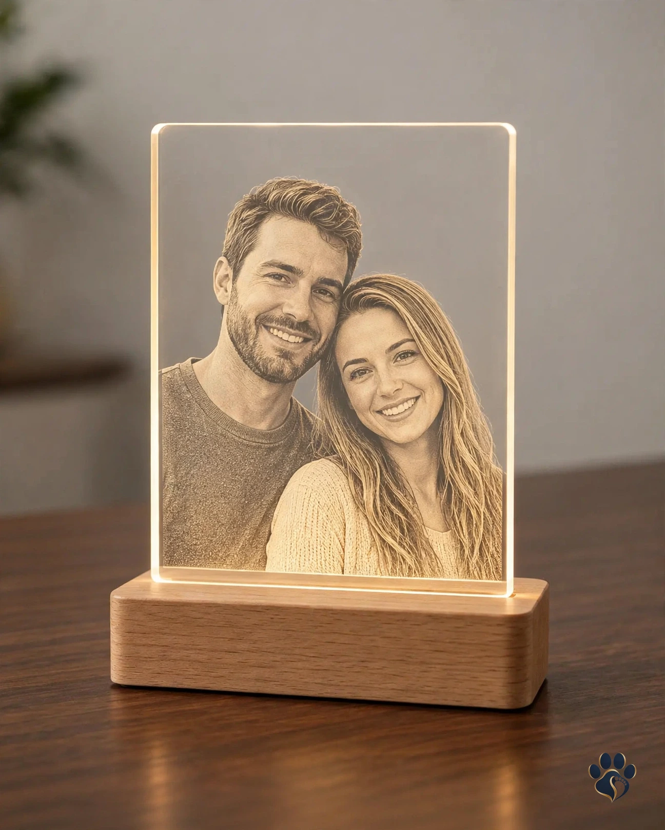 Lámpara 3D pareja - fotografía de estudio profesional