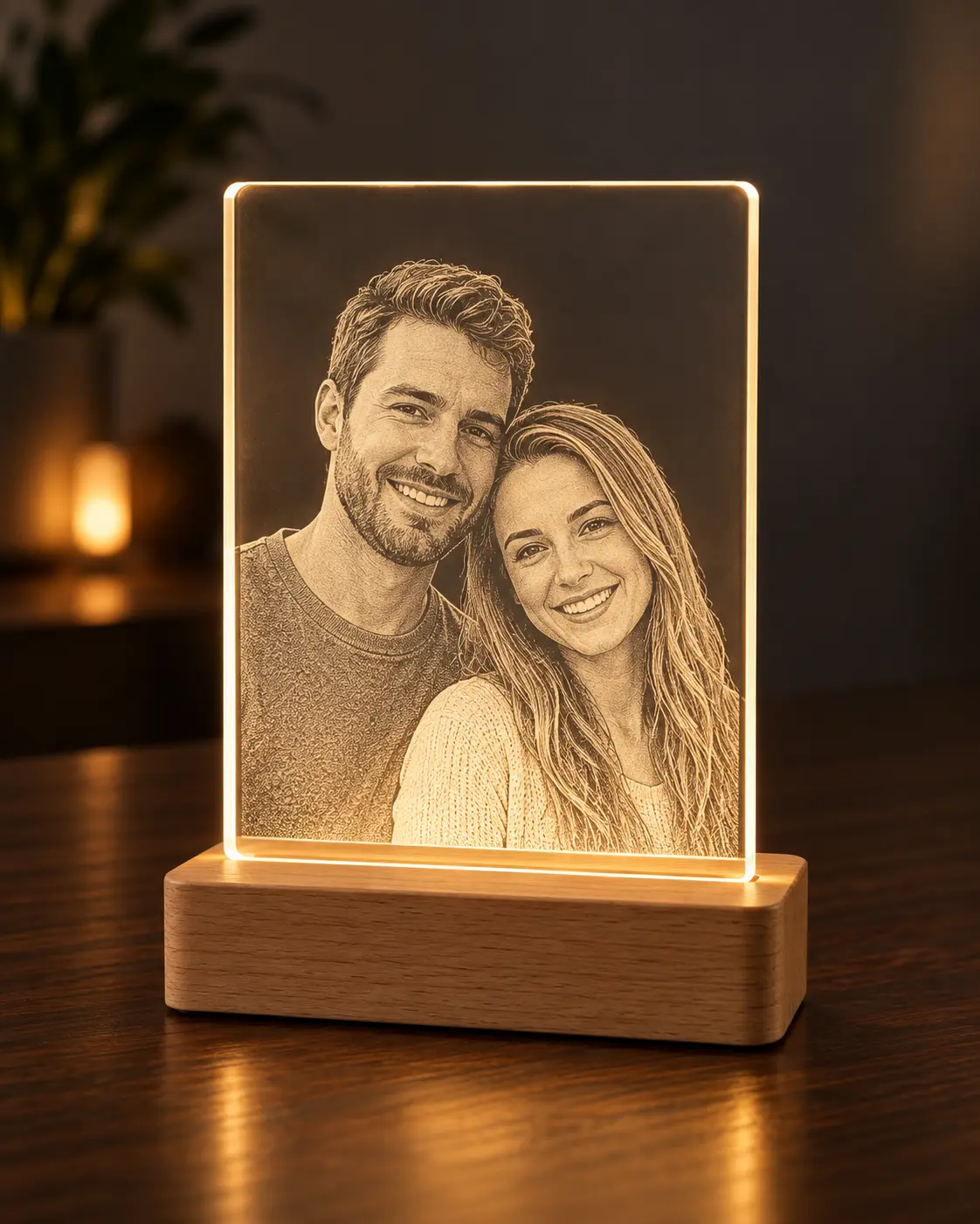 Visualización de la lámpara 3D de pareja